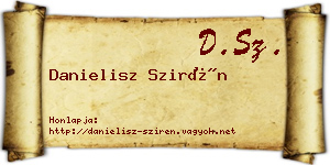 Danielisz Szirén névjegykártya